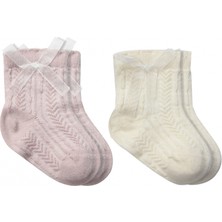Bistyle Fiyonklu Penye Soket Çorap 2li 10149 Lila