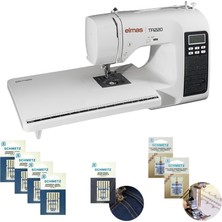 Elmas TR220 Elektronik Dikiş Makinesi (Uzatma Tablalı) - Siyah - Iğne Hediyeli