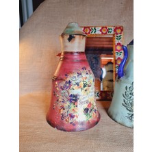 Kilida Sanat -Alüminyum Dekoratif Kapaklı Güğüm