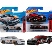 2 Araç Hot Wheels Set - 2020 Ford Mustang Shelby GT500 - Gri & Siyah (1/64)