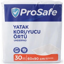 Prosafe Yatak Koruyucu Örtü 60X90 cm 30 Adet Hasta Altı Bez Underpad Sıvı Geçirmez Emici Ped