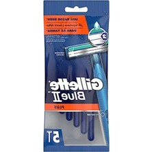 Esranın Dünyası 5 Adet Kullan At Tıraş Bıçağı, Gillette Blue2 Plus