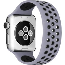 TeknoKapsül Watch 42MM Ayarlı Delikli Kordon (Saat Değildir) - Gri-Siyah