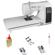 Elmas TR220 Elektronik Dikiş Makinesi (Uzatma Tablalı) - Siyah - Hediyeli