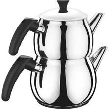 Home Perfect Küre Orta Boy Çaydanlık Siyah