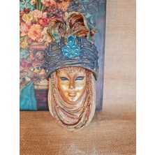 Kilida Sanat -Dekoratif El Boyaması Venedik Karnaval Mask