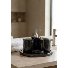 Ellia Soft Arbor 5 Parça Doğal Taş, Mermer Banyo Seti
