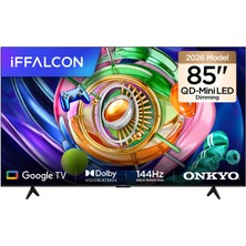 iFFALCON 85U85A 85'' 216 Ekran Uydu Alıcılı 4K Ultra HD Google QD-MiniLED Dimming TV