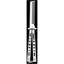 Esranın Dünyası Gri Kelebek Bıçak Tarak, Paslanmaz Çelik