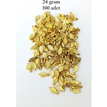 Royaleks Group Oya Abiye Bileklik Kolye Pleksi Metalik Plastik Pul Altın Renk 24 Gram 390 Adet - BNC535