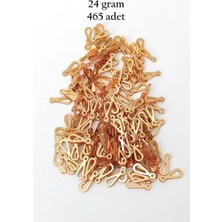 Royaleks Group Oya Abiye Bileklik Kolye Pleksi Metalik Plastik Pul Altın Renk 24 Gram 465 Adet - BNC542