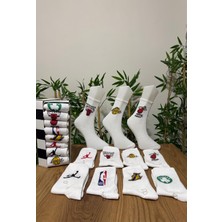 Özel Kutulu 8’li Seri Basketbol Temali Kolej Tenis Çorap