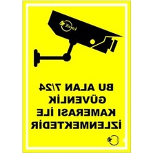 Esranın Dünyası Dış Mekan Için Dayanıklı Güvenlik Kamerası Uyarı Levhası