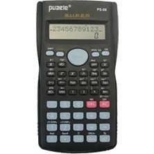 Puzzle Fonksiyonlu Siyah Hesap Makinesi PS-88