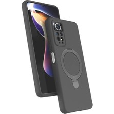 TeknoKapsül Note 12 4g Magsafe Standlı Kapak - Titan Gri