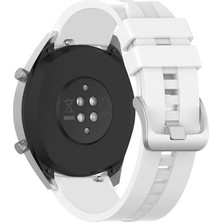 Forzacase Huawei Watch Gt Runner 2 ile Uyumlu Tokalı Çizgi Desen Silikon Kordon Kayış - FC369
