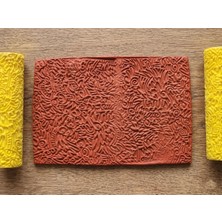 Atölye Dekupaj Model 195 - Doodle Deboss & Emboss İkili Set - Polimer Kil Seramik Çamuru Doku Oklavası