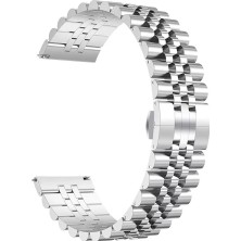 Forzacase Huawei Watch Gt Runner 2 ile Uyumlu Rolex Tasarım Metal Kordon Kayış - FC925