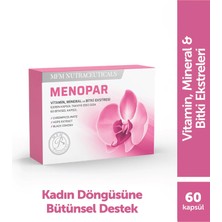 Mfm Nutraceuticals MFM Menopar Vitamin, Mineral ve Bitki Ekstresi İçeren 60 Bitkisel Kapsül