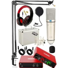 Esranın Dünyası Stüdyo Kayıt Ekipmanları Ses Kartı ve Mikrofon Seti