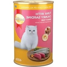 Esranın Dünyası Bodur Sardalya ile Ton Balıklı Kedi Konservesi, 400 gr