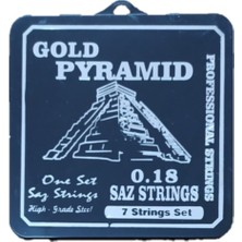 Pyramid 0.18 Kısa Sap Saz Bağlama Teli Almanya Menşeli Yüksek Ses Kalitesiyle Paslanmaz