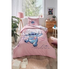 Özdilek Stitch Aloha Tek Kişilik Disney Lisanslı Lastikli Çarşaf Çocuk Nevresim Takımı 7276