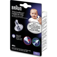Braun 40 Adet Ateş Ölçer Filtresi Bebek Dostu Yumuşak Uçlu Kolay Temizlenebilir