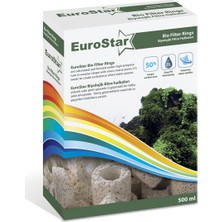 ‎EuroStar Eurostar Akvaryum Filtre Malzemesi Bio Filter Ring Beyaz 500 Ml