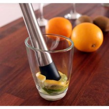 MGZ Paslanmaz Çelik 20CM Mojito Bar Kokteyl Tokmağı Meyve ve Buz Ezici