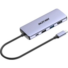 Vcom Hiksemi HS-HUB-DS8 Type-C To HDMI+USB3-3+USB2+SD-TF+PD Çoklayıcı