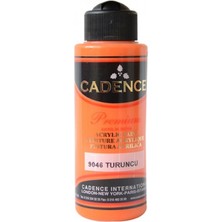 Cadence Premium Akrilik Boya 9046 Turuncu Yüksek Kapatma Gücüne Sahip 120ml Su Bazlı