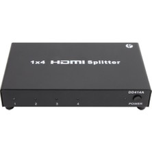 Vcom DD414A 1-4 Port 1.4V 1080P Metal Hdmi Splitter