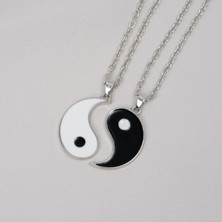 Zuum 2 Li Yin Yang Zincir Kolye , Arkadaşlık Kolyesi , Best Friends