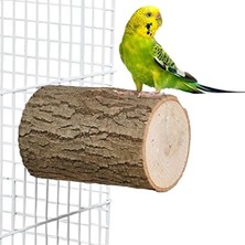 Esranın Dünyası Büyük Boy Yuvarlak Ağaç Tünek, Doğal Malzeme