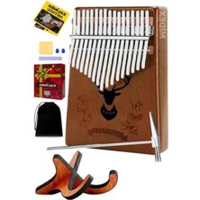 Esranın Dünyası Hakiki Ağaç Kalimba - 17 Tuşlu Set