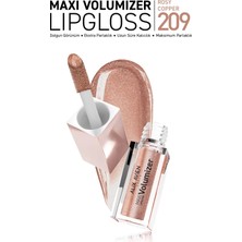 Maxivolumizer Lipgloss 209 - Rosy Copper - Kalıcı ve Nemlendirici Ruj - Dolgunlaştırıcı Etki