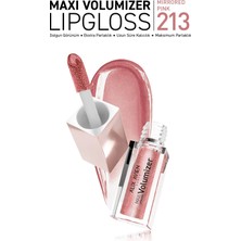 Maxivolumizer Lipgloss 213 - Mirrored Pink - Kalıcı ve Nemlendirici Ruj - Dolgunlaştırıcı Etki
