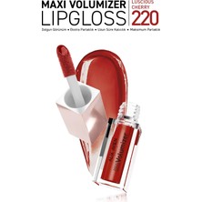 Maxivolumizer Lipgloss 220 - Luscious Cherry - Kalıcı ve Nemlendirici Ruj - Dolgunlaştırıcı Etki