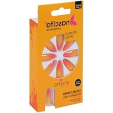 Esranın Dünyası 185 Renkli Stiletto Takma Tırnak, 24'lü Set ile Kullanım Kolaylığı