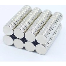 Esranın Dünyası Yuvarlak Neodyum Mıknatıs Seti, 50 Adet, 8x3 mm Ölçülerinde