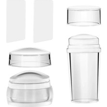 Esranın Dünyası Şeffaf Silikon Nail Art Stamper Seti - Tırnak Baskı Aleti