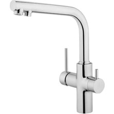 Esranın Dünyası Artema Split Dual Flow Eviye Bataryası A42144, 360° Dönebilen, Krom, Çift Fonksiyonlu Başlık, Tezgah Üstü Montaj          [enerji Sınıfı A]