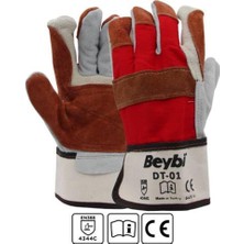 Beybi Dt-01 Deri Kaplı Isıya Dayanıklı Ağır İş Eldiveni (10Lu Paket) 10 beden