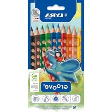 Esranın Dünyası Üçgen Oyuklu Kuru Boya Kalemi, 10 Renkli