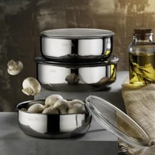 Esranın Dünyası 6 Parça Saklama Seti, Dayanıklı 18/10 Cr.ni Malzeme