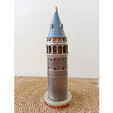 Hediye Seviyorum Galata Kulesi Biblo Gümüş Orta 29CM
