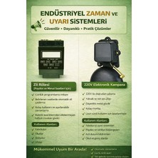 Linas Işyeri Fabrika Paydos Mola Saati Zil Rölesi ve Kampana Zil