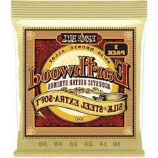 Esranın Dünyası 3 Paket Ekstra Yumuşak Akustik Gitar Telleri, 80/20 Bronz