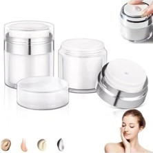 Esranın Dünyası 50 ml Havasız Pompa Vakumlu Şişe, Yeniden Doldurulabilir